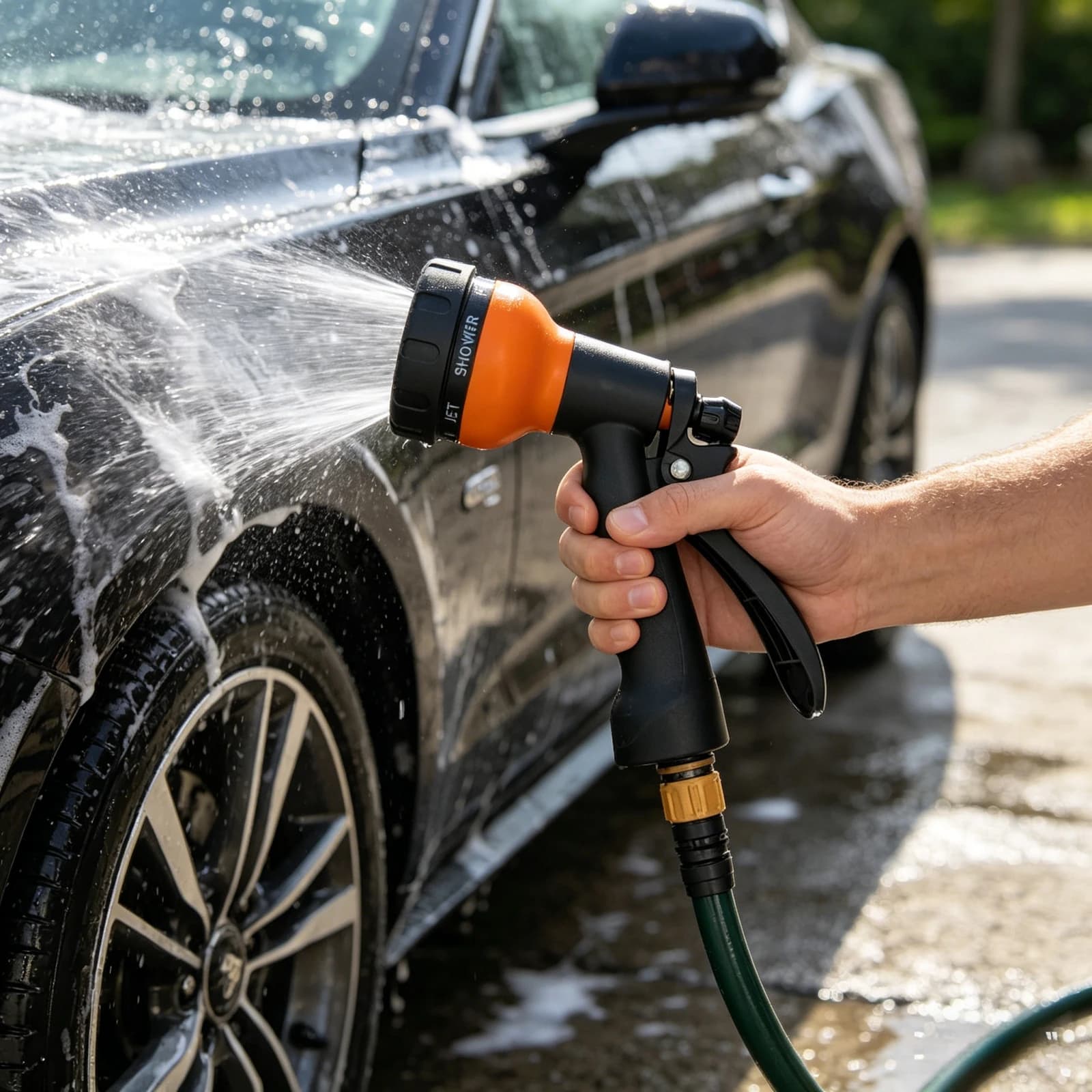Garden Washing Cleaner High Power Pressure Car and Hose Nozzle Washer Water Spray Gun Adjustable Garden Hose Car Wash Water Gun