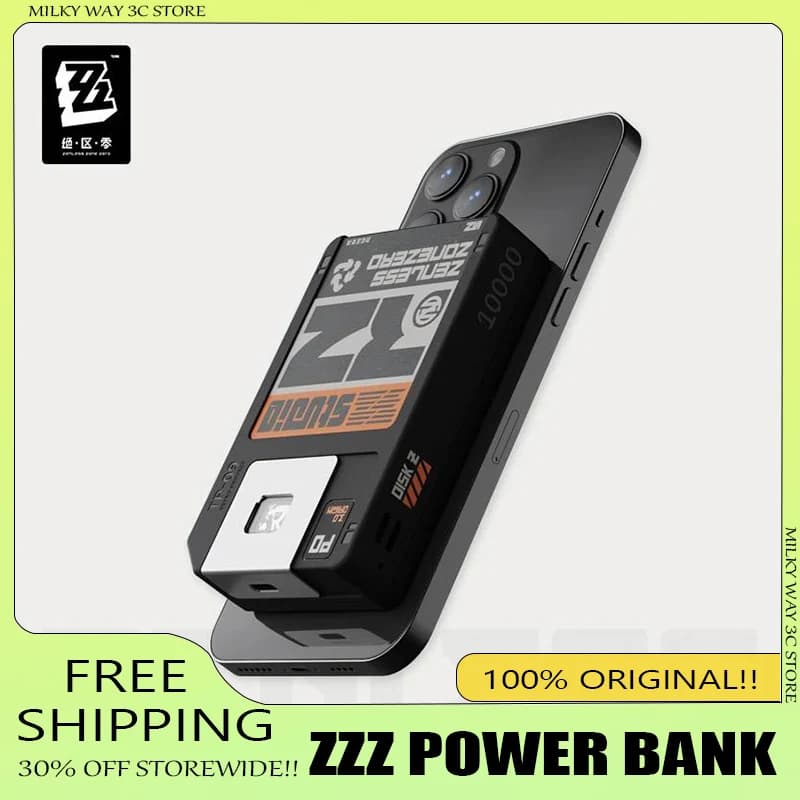 Zenless Zone Zero Power Bank Magnetico da 10000mAh 22.5W Ricarica Rapida Type-C PC-V0 Batteria Esterna Portatile per iPhone 17 Pro