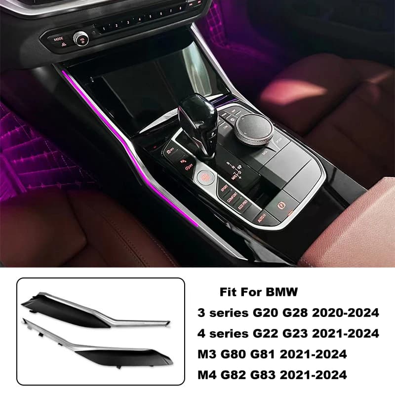 Center Console Saddle Atmosphere Light For BMW 3 Series I3 G20 G22 G80 G82 Ambient Lighting Interior Mouldings Decorative Strips
