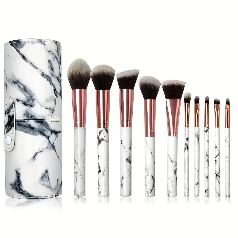 Blue Powder Eyeshadow Professiona Blending Cosmetic Full Set Soft Fluffy Female Makeup Tool