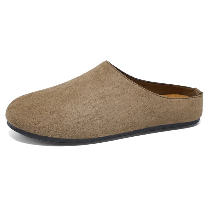 Nuove Ciabatte da Uomo Primavera Estate 2026, Mules in Flock Tinta Unita, Scarpe Casual Basse alla Moda da Uomo