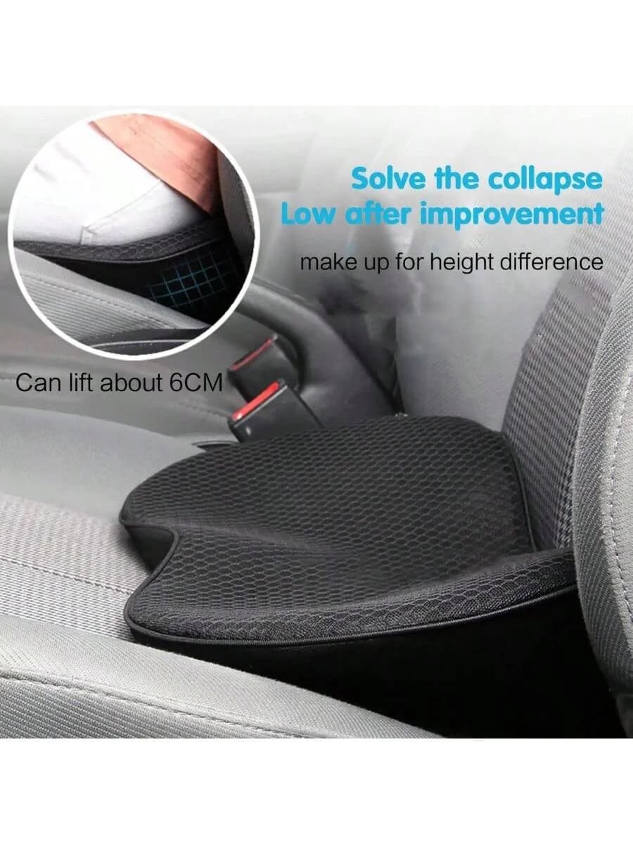 Cuscino per seggiolino auto in memory foam da 1 pezzo Cuscino per seggiolino auto mini piccolo cuscino per aumentare l'altezza Cuscino per sedili per tutte le stagioni