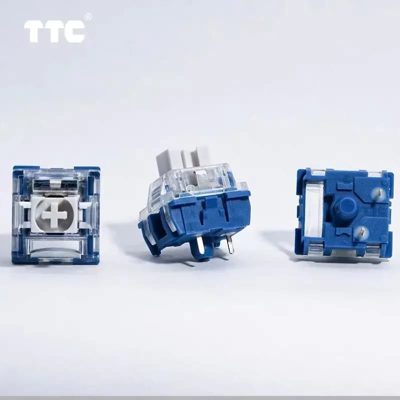 TTC Speed Silver V2 Linear Switch 45gf 3pin RGB SMD Game tastiera meccanica interruttori personalizzati prevenzione senza contatto doppia molla
