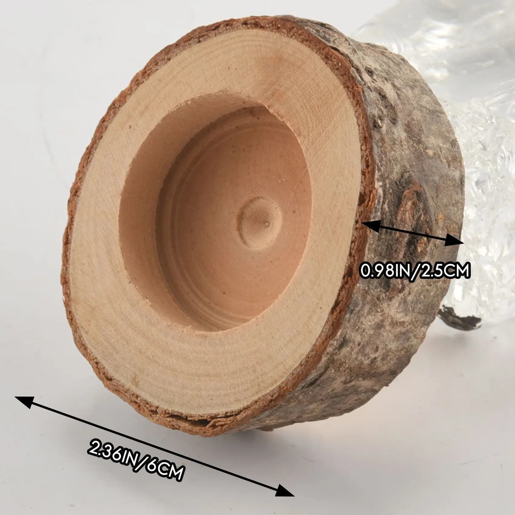 HITL Set di 12 Portacandele in Legno, Supporti per Candele Votive e Tealight per Matrimoni, Feste, Halloween, Natale e Decorazioni per la Casa