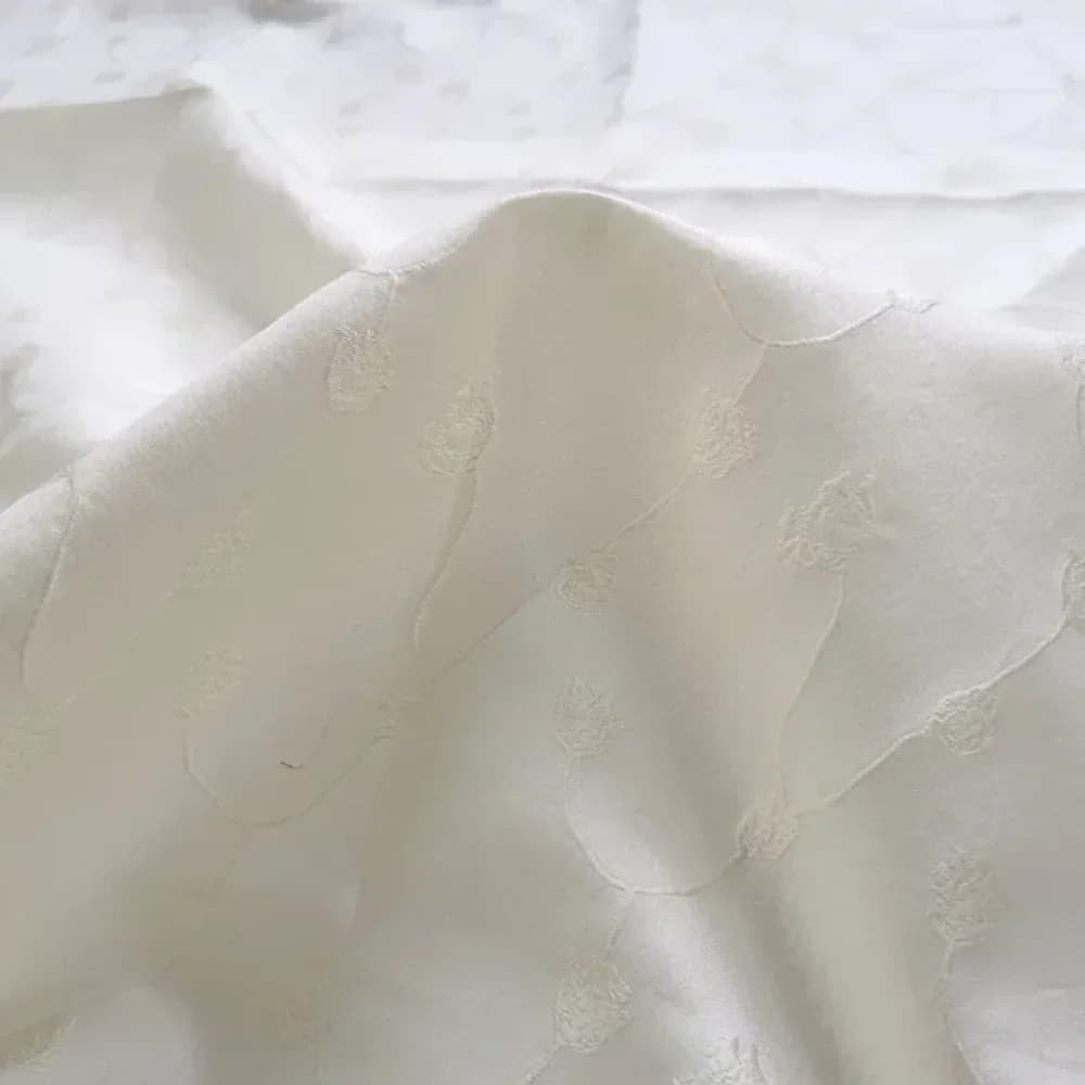 Solid Color Dark Pattern Jacquard Fabric Princess Puffy Bubble Skirt Brocade Custom Diy Sewing by the Meter