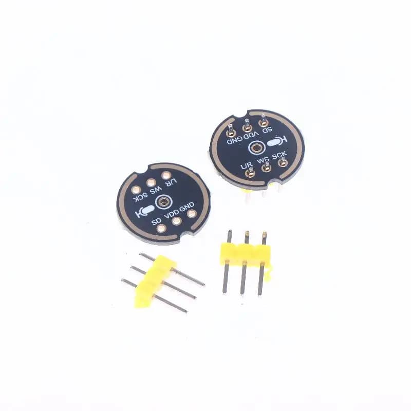 1 Set of High Precision Omnidirectional I2S Digital Microphone Modules, Low Consumption, Ultra-Compact MS3625 INMP441 for ESP32 and Arduino