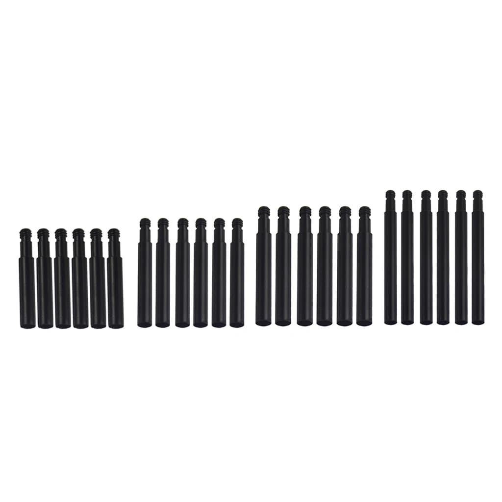 6PCS Prolunghe per valvole Presta da corsa in alluminio nero 40/50/60/70mm per cerchi profondi Estensioni valvole per bici
