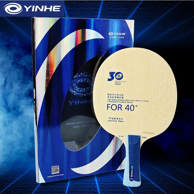 Ping Pong Blade Yinhe V14 Pro Professional 5 Wood 2 Blades for Ping Pong Offensive ALC for Provincial Team