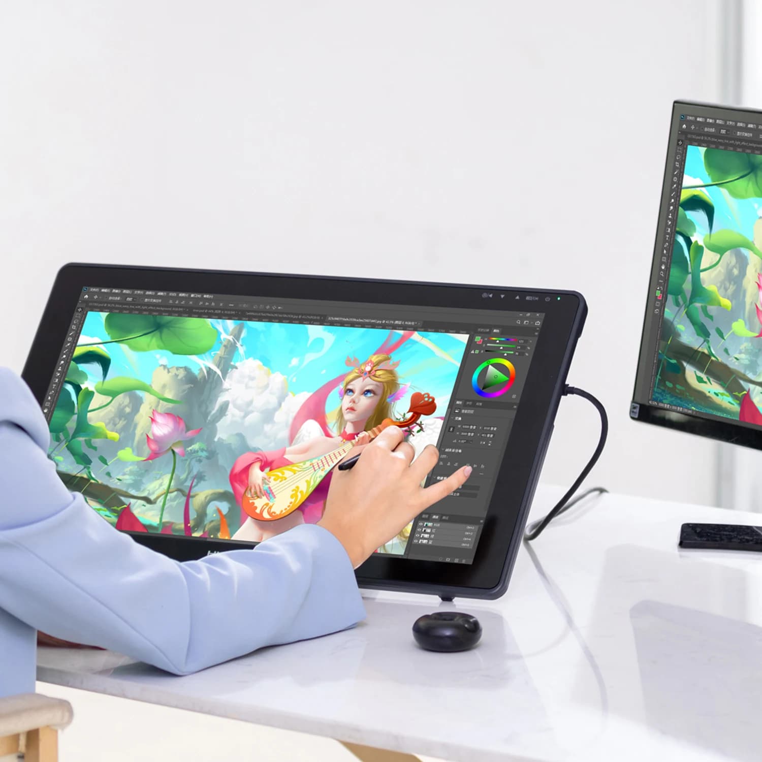 21.5 Inch Animation Professional Digital Graphic Tablet Drawing Monitor Kamvas 22 Plus
