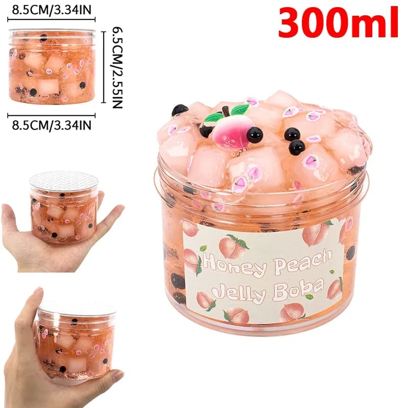 BB- Capacity Crunchy Slime Kit Premade Crystal Slime Set Super Soft and Non-Sticky Jelly Cube Slime Crystal Soil