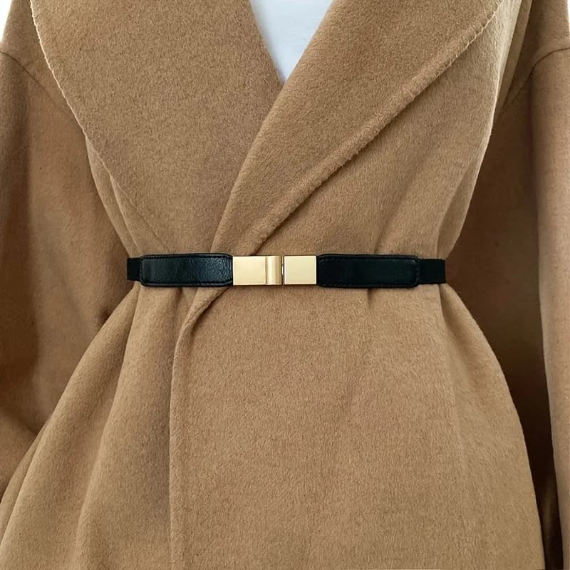 Cintura in vita sottile Decorazione Cintura elastica alla moda Abito Gonna in vita Cintura sottile elastica Ragazza