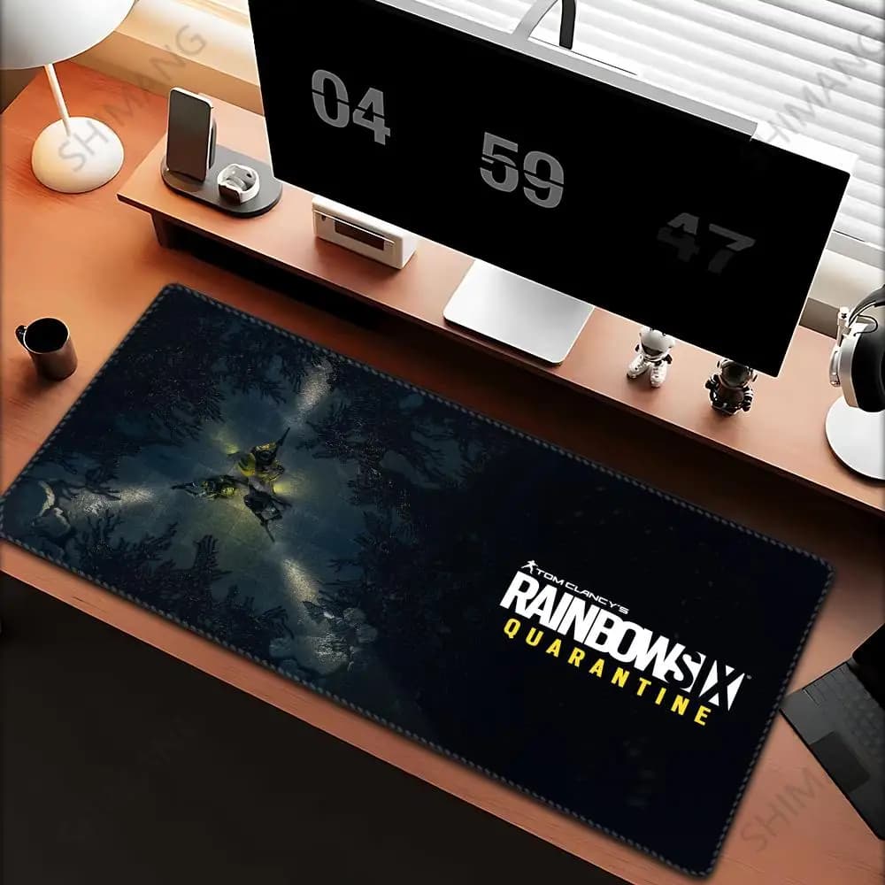 Hot Game R6 R-Rainbow Six Siege MousePad Tappetino per mouse colorato per computer Anime Mouse Pad Pc Gamer Desk Office Carpet Accessorio da gioco 600×300