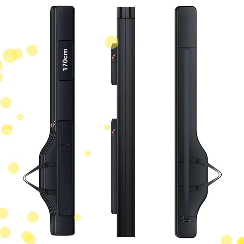 Borsa da Pesca Portatile Pieghevole da 190 cm per Canna da Pesca, Mulinello, Attrezzatura e Accessori - Custodia per Trasporto e Conservazione