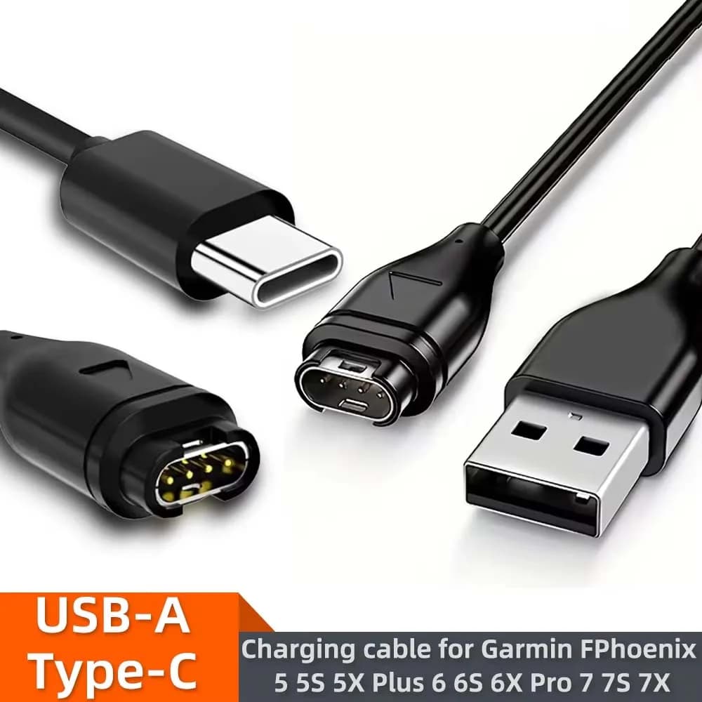 USB type C charging cable for Garmin Venu X1Charger Forerunner 970 570 indent 3 3S 2X Fenix 8 7 6X GarminActive 6 Lily2 Active
