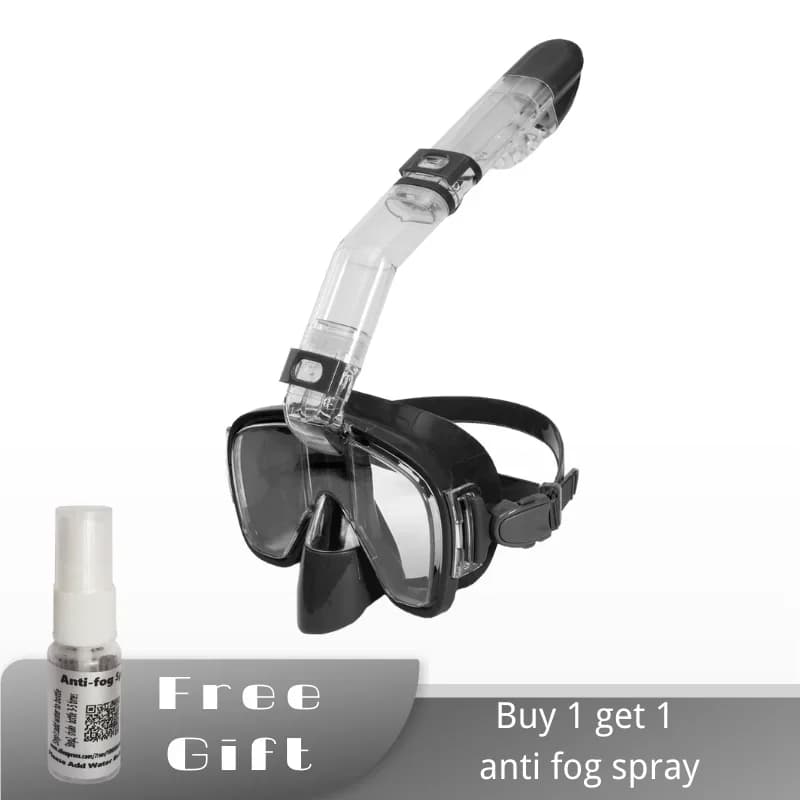 Integral underwater mask for boys and girls, snorkeling, anti-fog, for adults, Dry Top, snorkeling, swimming training mask