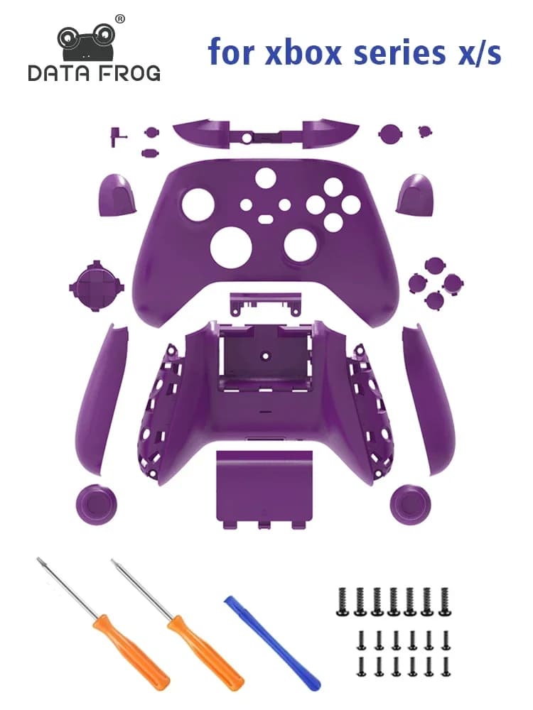 DATA FROG Sostituzione Completa della Scocca per Controller Xbox Series S/X - Cover Frontale, Posteriore e Laterale, Accessori per Joystick