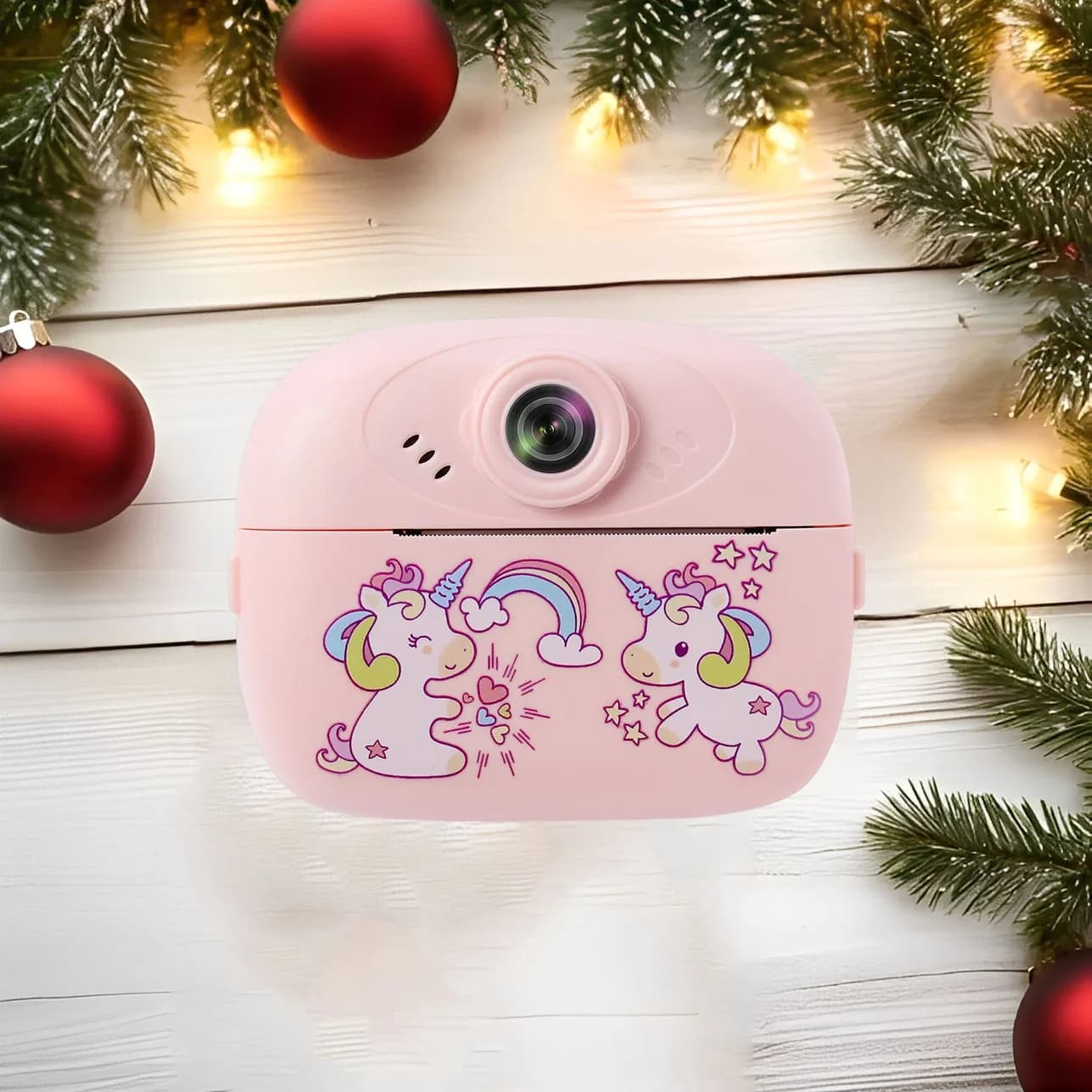Fotocamera per Bambini con Supporto per Memoria da 32G, Lunga Durata della Batteria, Stampa Istantanea e Supporto per Videogiochi