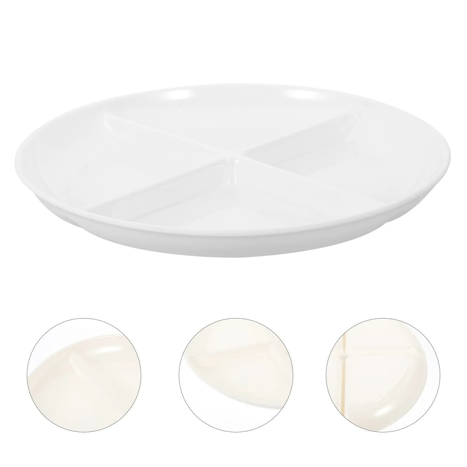 Piatto Multi-Scomparto per Frutta Secca, Noci, Caramelle, Biscotti e Snack, Vassoio Decorativo per Cucina e Casa