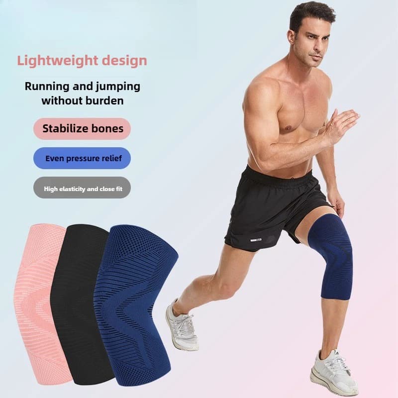 Ginocchiere Sportive Professionali da Donna, Nuovo Modello Sottile in Silicone Antiscivolo, Elasticizzate in Quattro Direzioni, Stile per Tutte le Stagioni, per Abbigliamento Sportivo