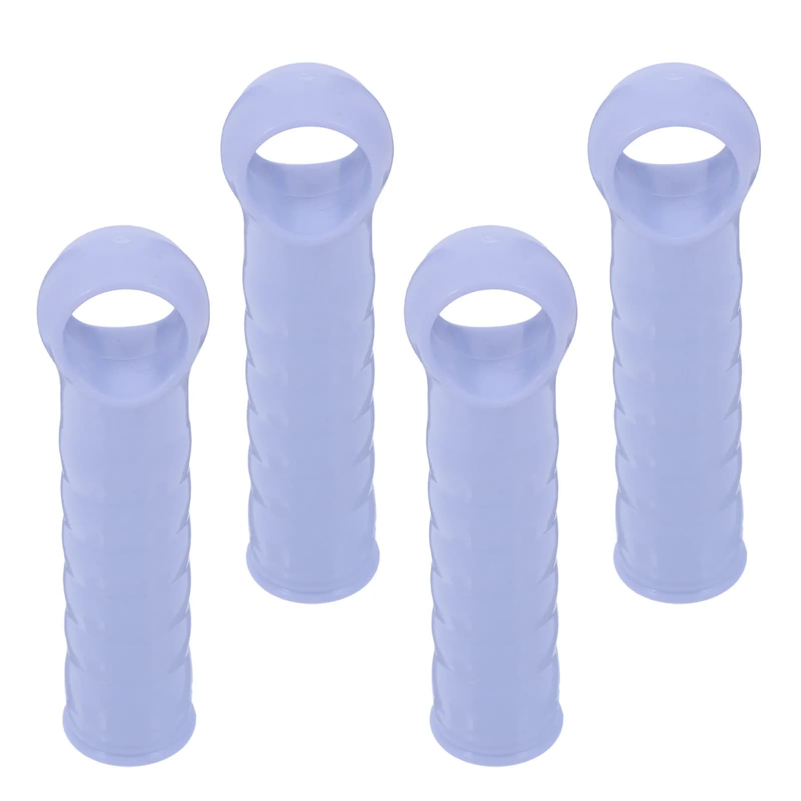 4Pcs Red Plastic Mop Handle Replacement Grips Fits Standard Broom Rod Mop Stick Dustpan Pole Clothesline End Cap Secure Snug Fit