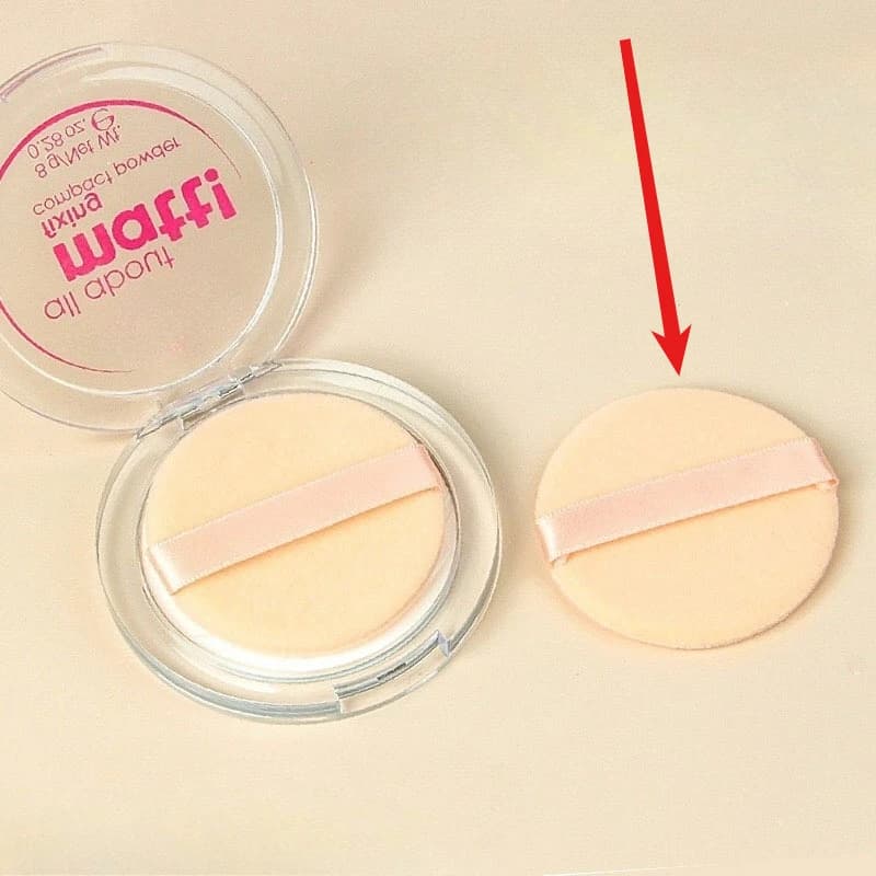 2 round-shaped pieces for face, face, body, foundation powder, portable soft cosmetic breath, makeup foundation, sponge, professional lot