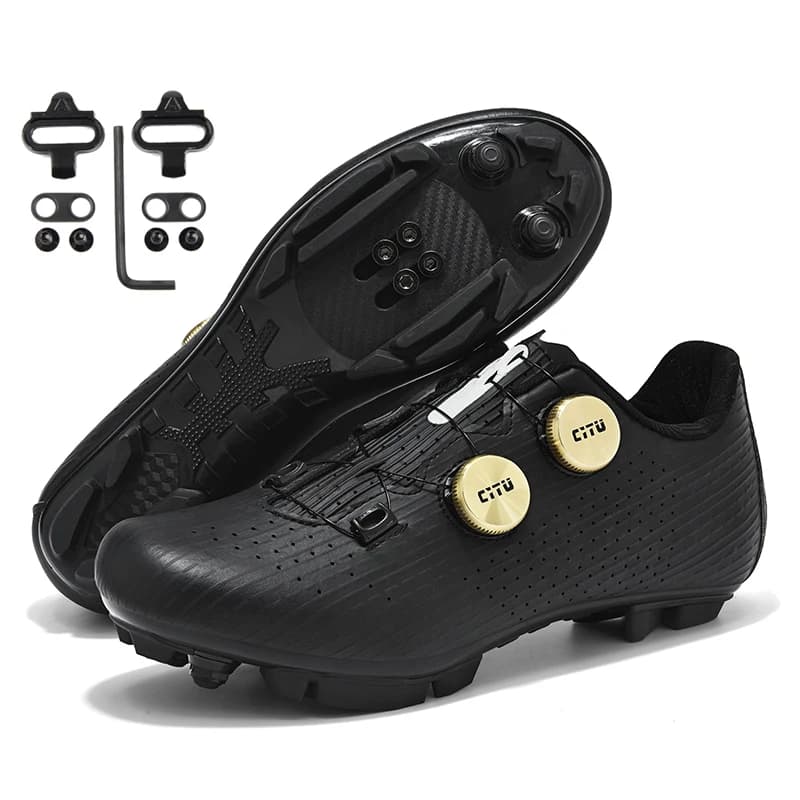Scarpe da ciclismo MTB da uomo con tacchette, scarpe da bici con pedali piatti, scarpe da ciclismo veloci da uomo, scarpe da mountain bike SPD, calzature da corsa con blocco SPD