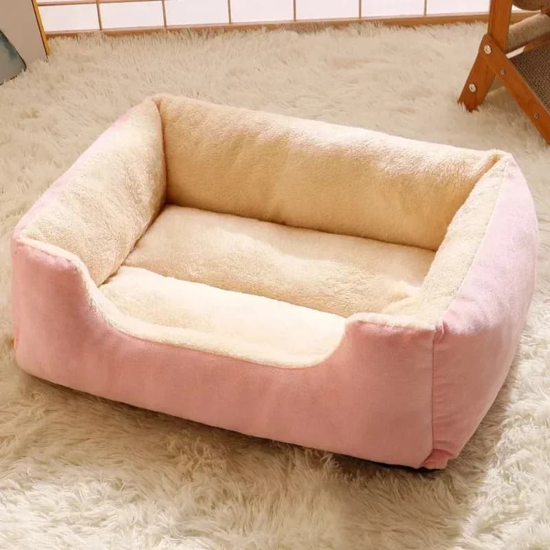 Morbido letto per animali domestici per cani e gatti, comodo cuscino con accessori invernali, letto per animali domestici per riposo di gattini e cuccioli