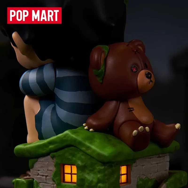 POPMART Hirono Behind Time Head Figure Action Figure Wall Card Decoration Interessanti Oggetti da Collezione alla Moda Giocattoli Trendy Pezzi d'Arte