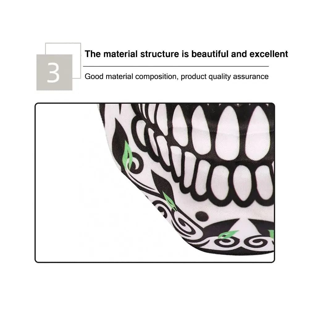 Adult Halloween Skull Mask Full Face DIY Cosplay Mask Novelty Party Mask