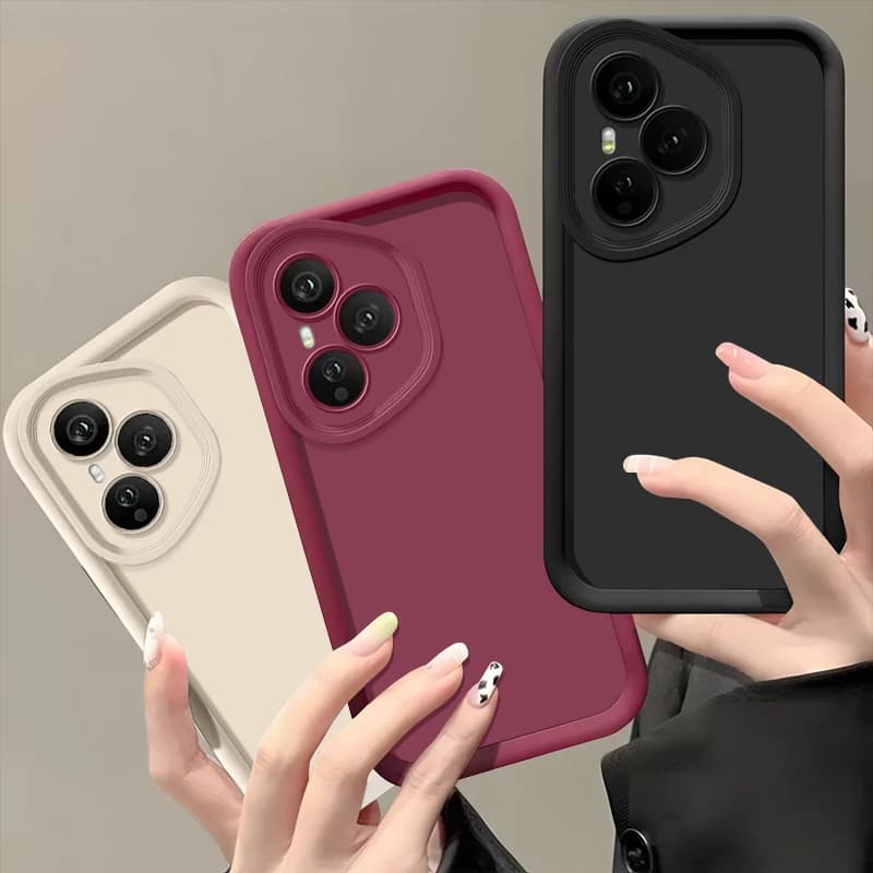 Soft TPU Phone Case For Honor 400 200 Pro X8c X9c Smart X6a X6b X6c Magic7 Lite Shockproof Solid Color Silicone Back Cover Cases