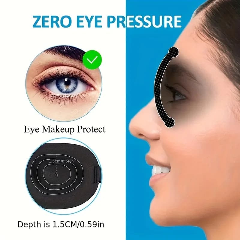 3D shaped sleeping mask - Eye mask with 100% light block, ultra soft and breathable for travel, yoga and rest