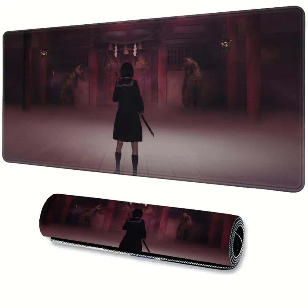 Game S-Silent Hill F Horror Mouse Pad Non-slip Thickened Large Writing Lockedge Office Student Gaming Cushion MousePad