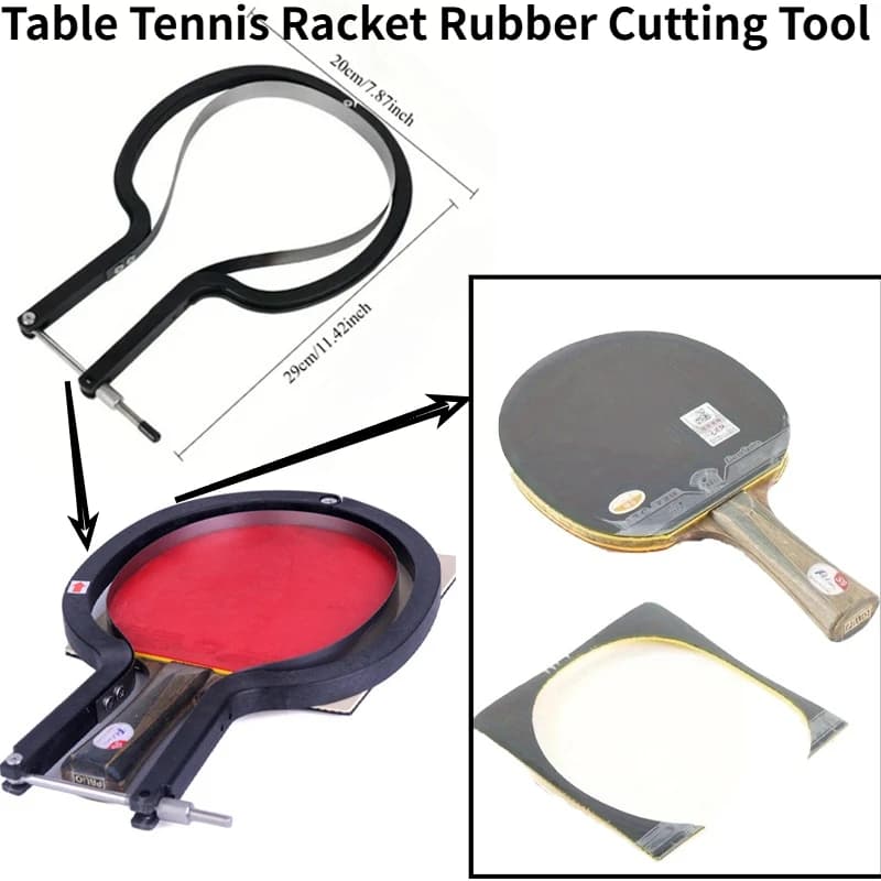 Utensile per Tagliare la Gomma delle Racchette da Ping Pong, Multifunzionale Universale Semplice e Facile da Usare per Tagliare la Pellicola delle Racchette da Ping Pong