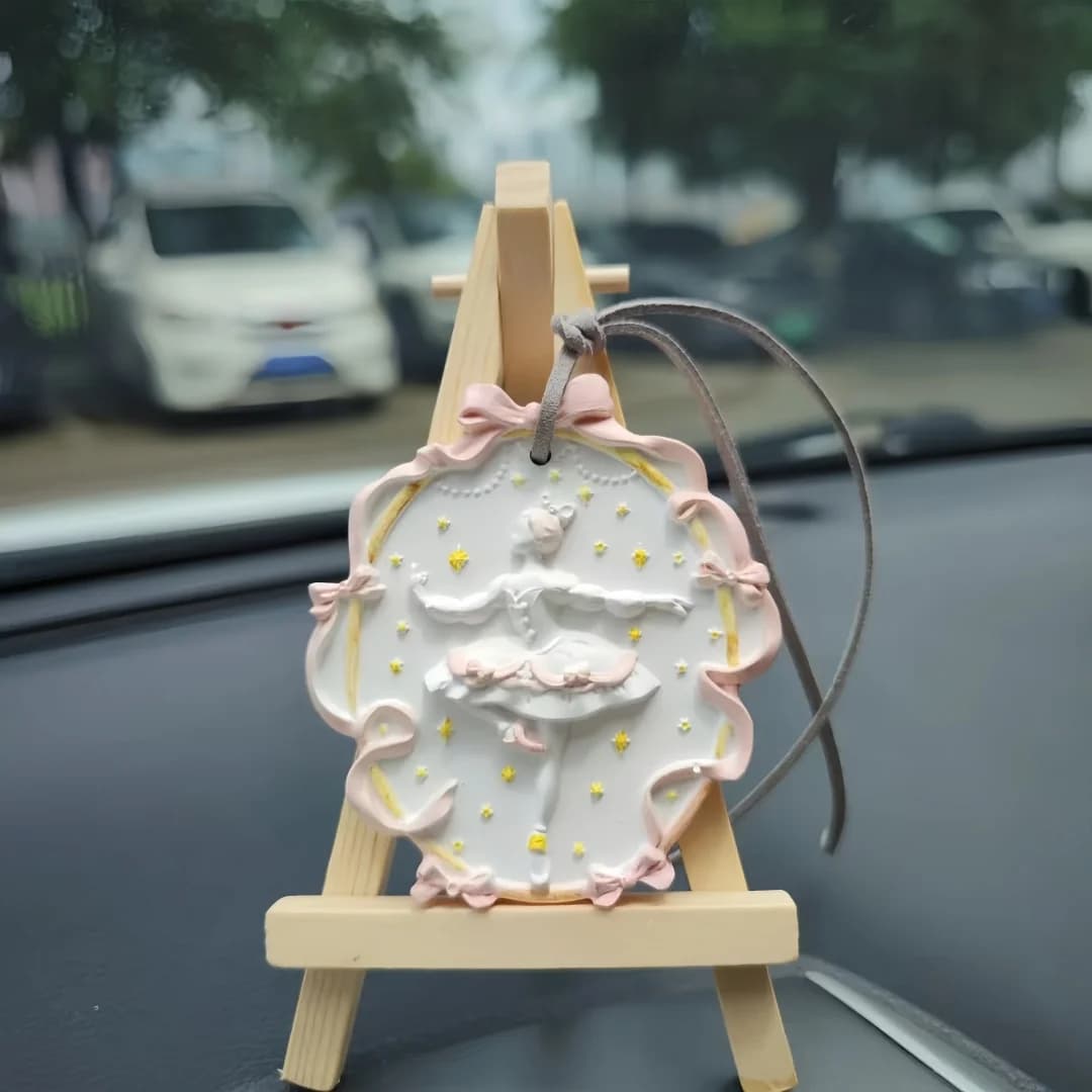 DIY Girl Wax Sheets Pendant Aromatherapy Gypsum Silicone Molds Ballet Beauty Aromatherapy Plaster Crafts Decoration Mould