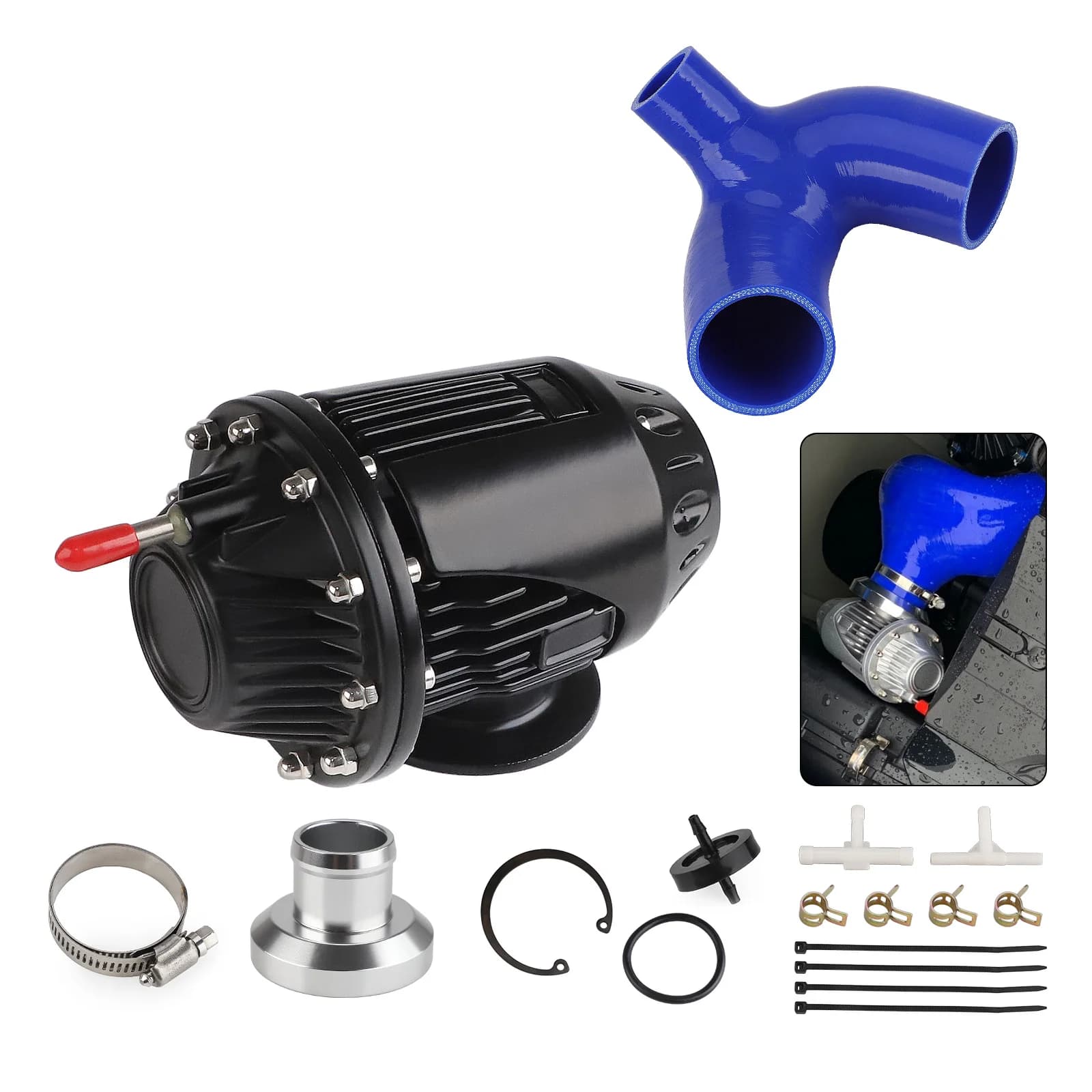 Kit Valvola Blow Off per Yamaha WaveRunner FX Cruiser GP1800R FZR FZS SHO SVHO, Sostituzione Valvola Blow Off in Lega di Alluminio