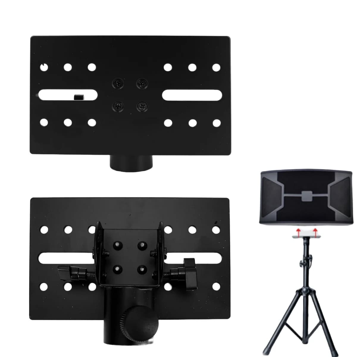 Miwayer 35 mm /90 ° Adapter for mounting on pole for adjustable angle tripod for stage/event