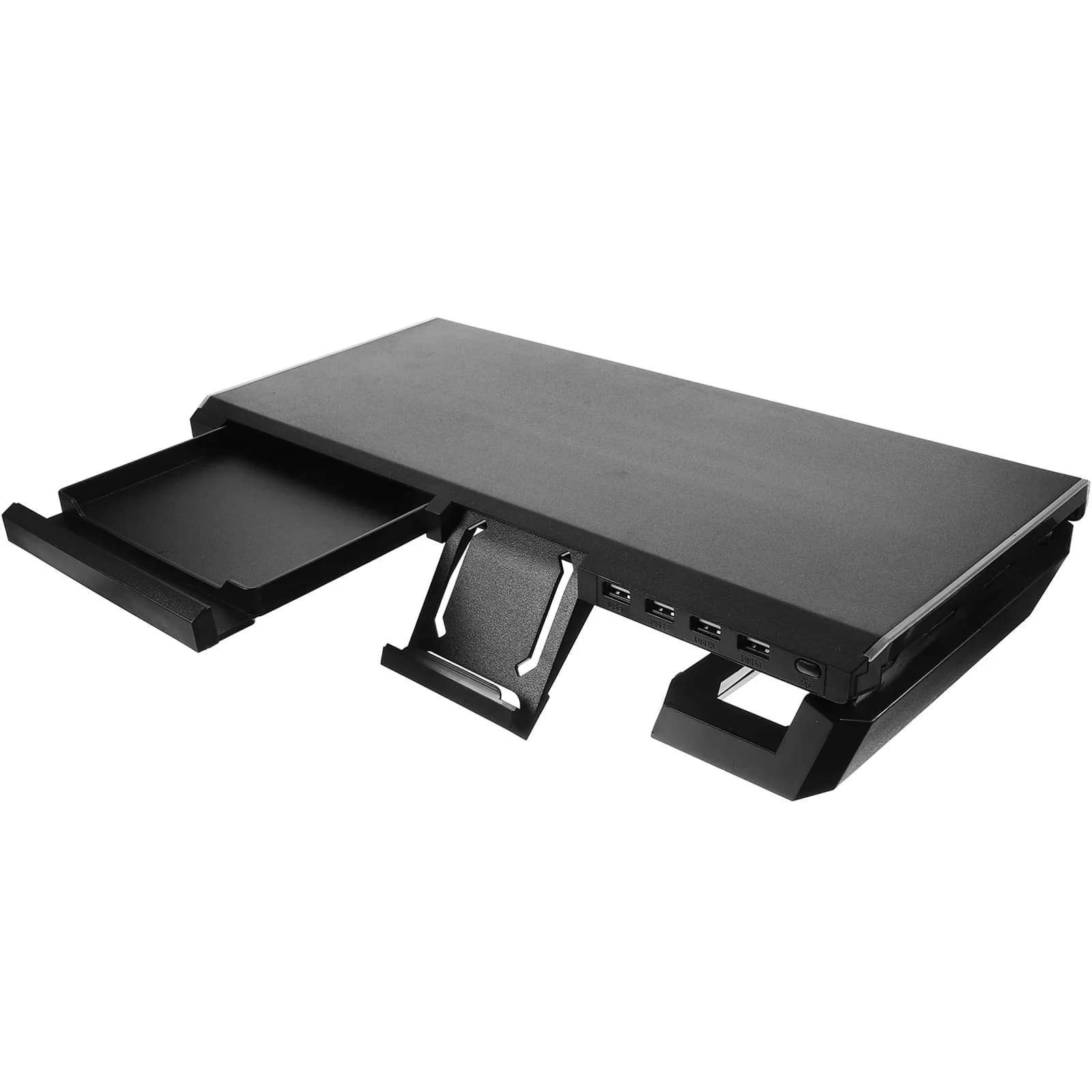 Supporto per Laptop e Monitor con Illuminazione RGB e Porta USB per Ricarica, Design Semplice ed Elegante, Riduce l'Altezza