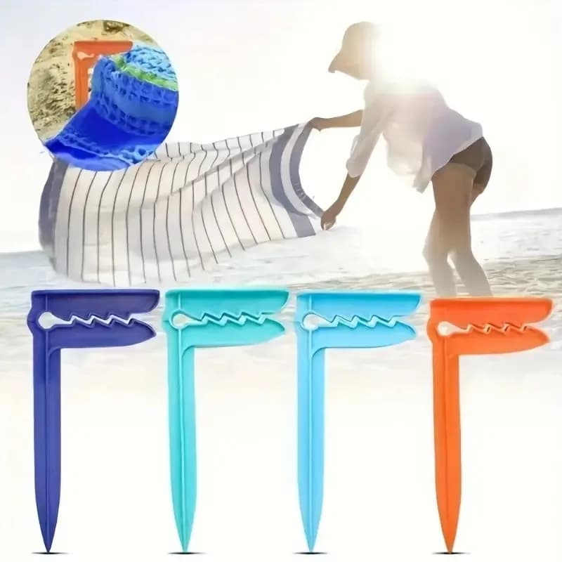 Beach towel rack for outdoors Beach towel rack towel door plastic picnic mat for outdoors door windproof tent camping equipment