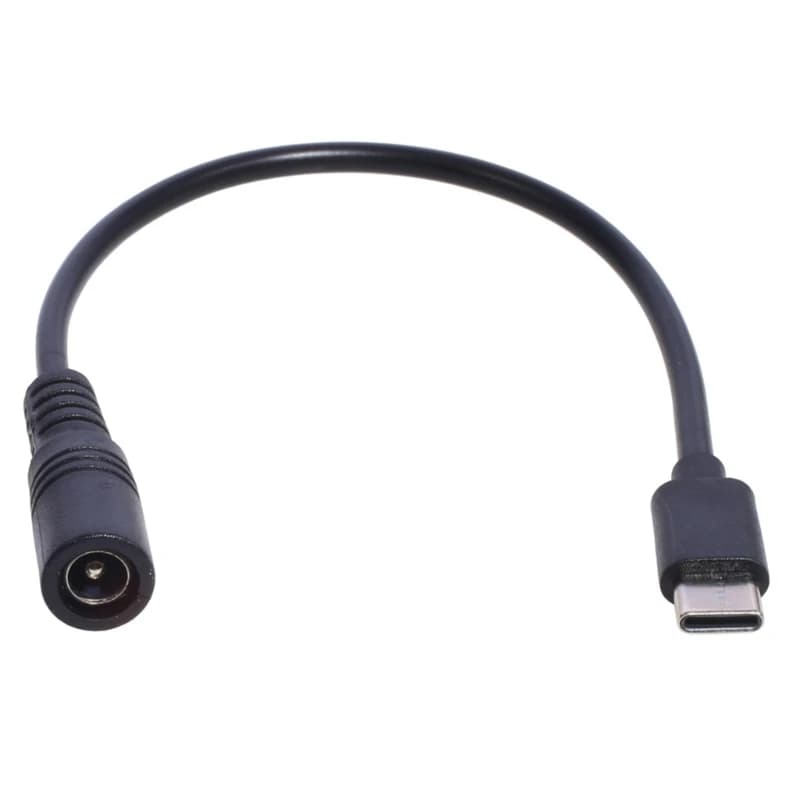 DC 5.5x2.1mm/3.5x1.35mm male plug jack type C usb C male cc power connector adapter type cc male 20cm