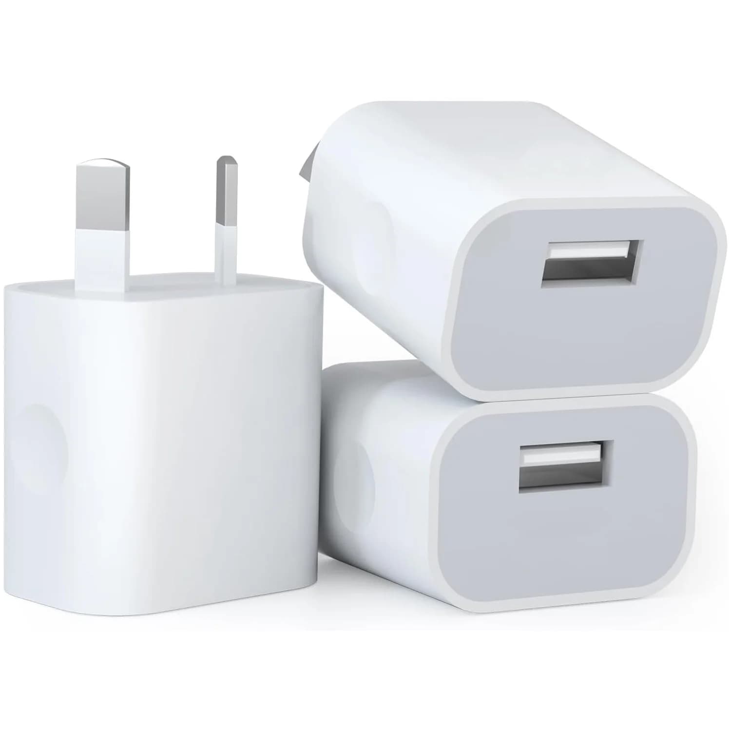 3 pz/5 pz/10 pz caricatore da muro USB a una porta adattatore di alimentazione USB spina AU spina 5V/2.1A caricatore per telefono cellulare certificato SAA