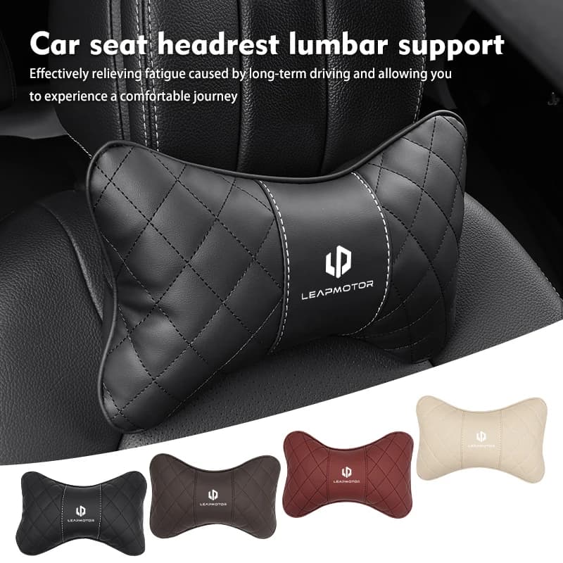 Car Seat Lumbar Pillow Support Cushion Auto Headrest Waist Pad For Leapmotor Leap Motor C01 C11 T03 S01 C11 Reev 2022 2023 2021