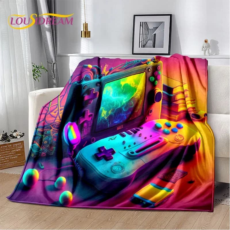 Retro Games Console Game Boy GamePad GBA Blanket,Soft Throw Blanket for Home Bedroom Bed Sofa Picnic Travel Office Cover Blanket