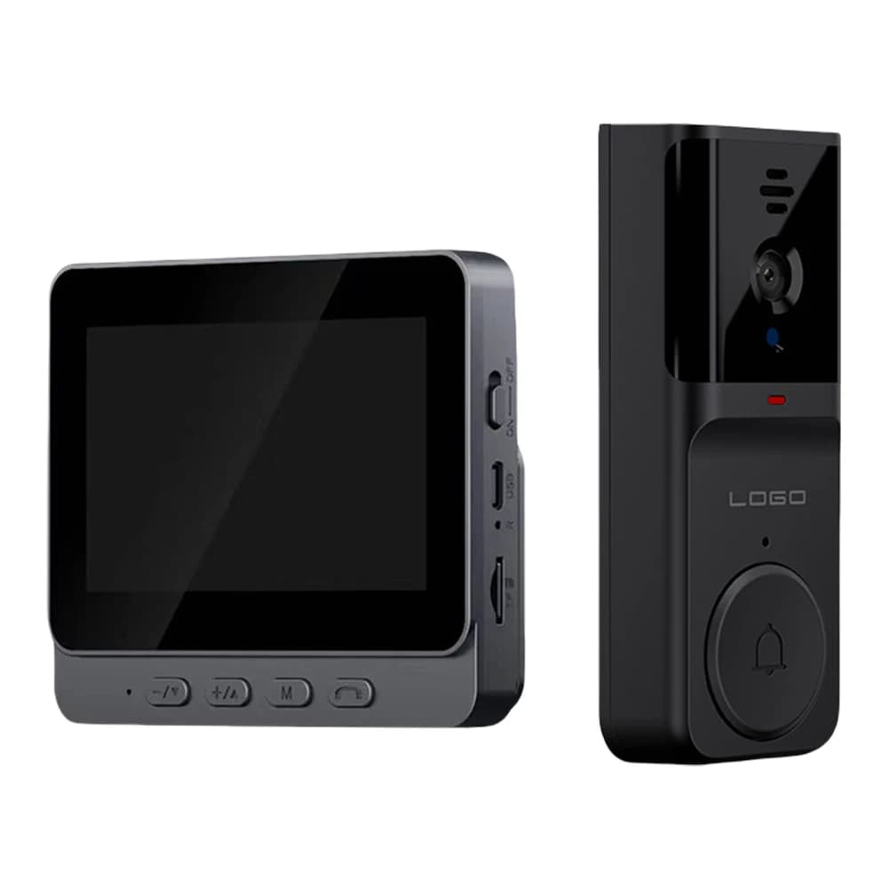 Campanello video intelligente Wi-Fi 2.4G Audio bidirezionale Videocitofono intelligente Campanello Visione notturna a infrarossi per appartamento familiare