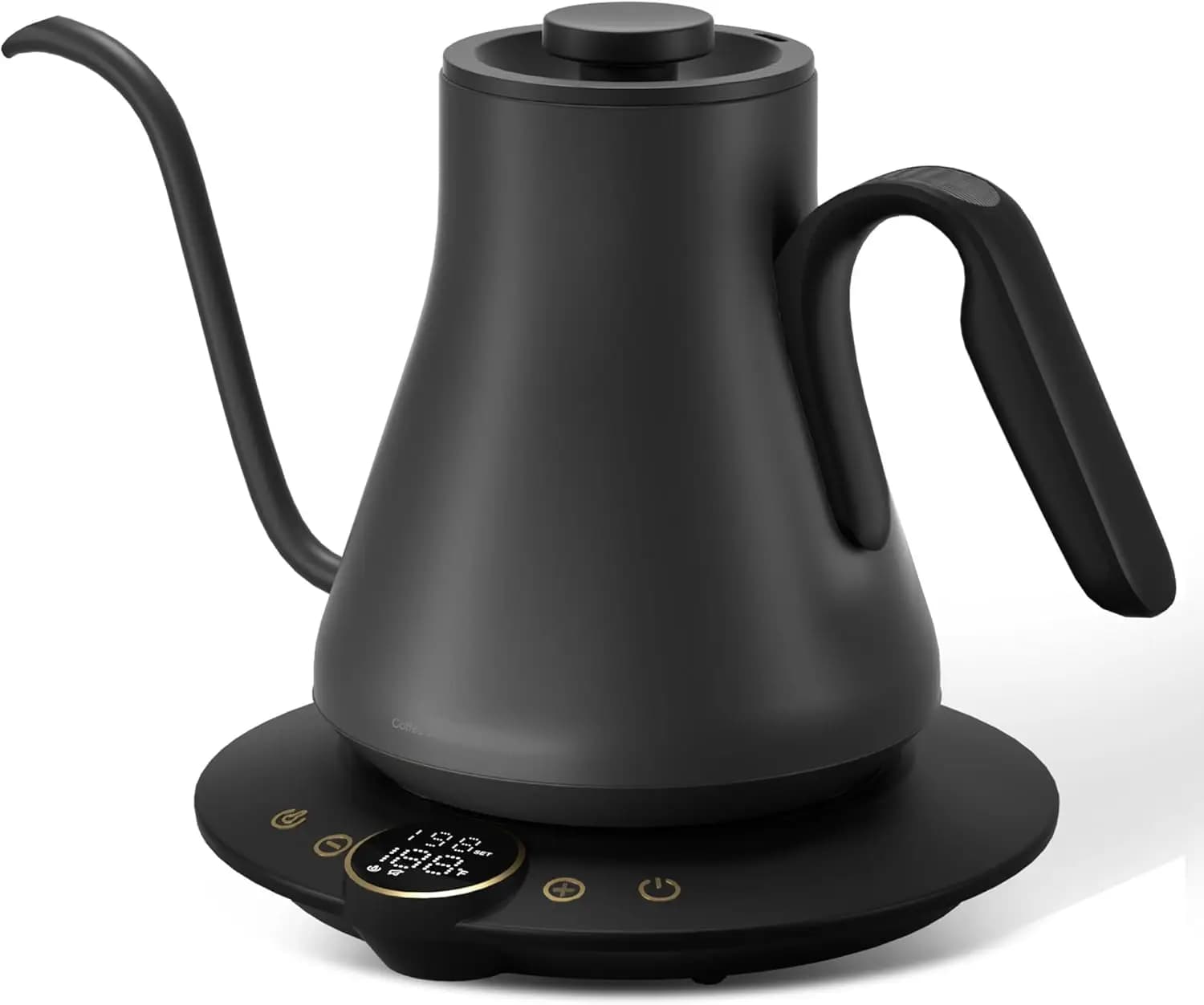 Precision Gooseneck Electric Kettle, ±1°F Temp Control, 1500W Fast Heating, Pour Over Coffee & Tea Kettle with Timer & Keep Warm, 0.9L