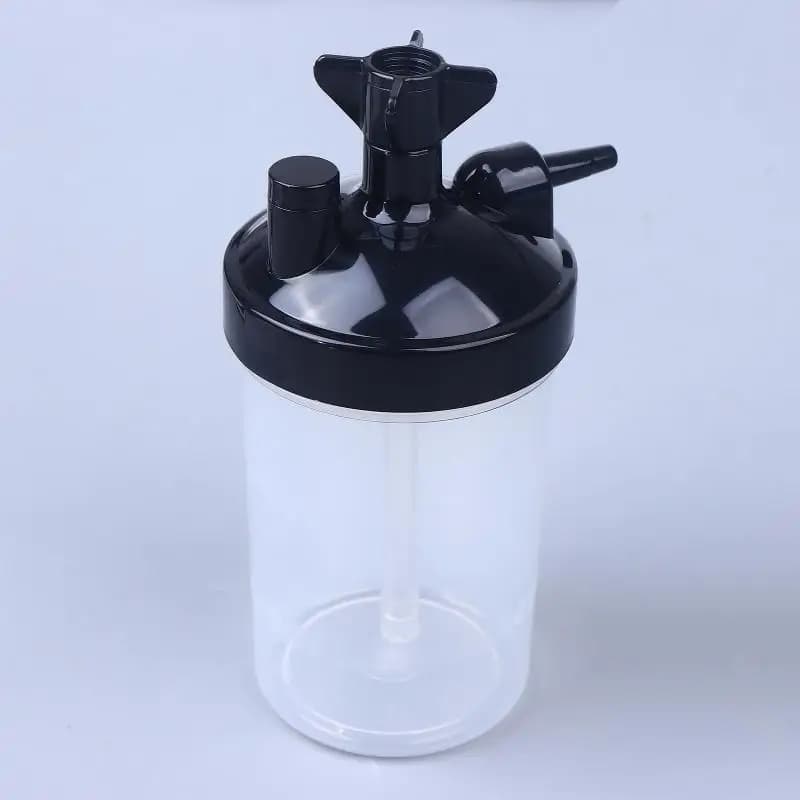 **1PC Oxygen Concentrator Humidifier Bubbler Bottle Humidity For Oxygen Concentrator With Tubing Connector Elbow