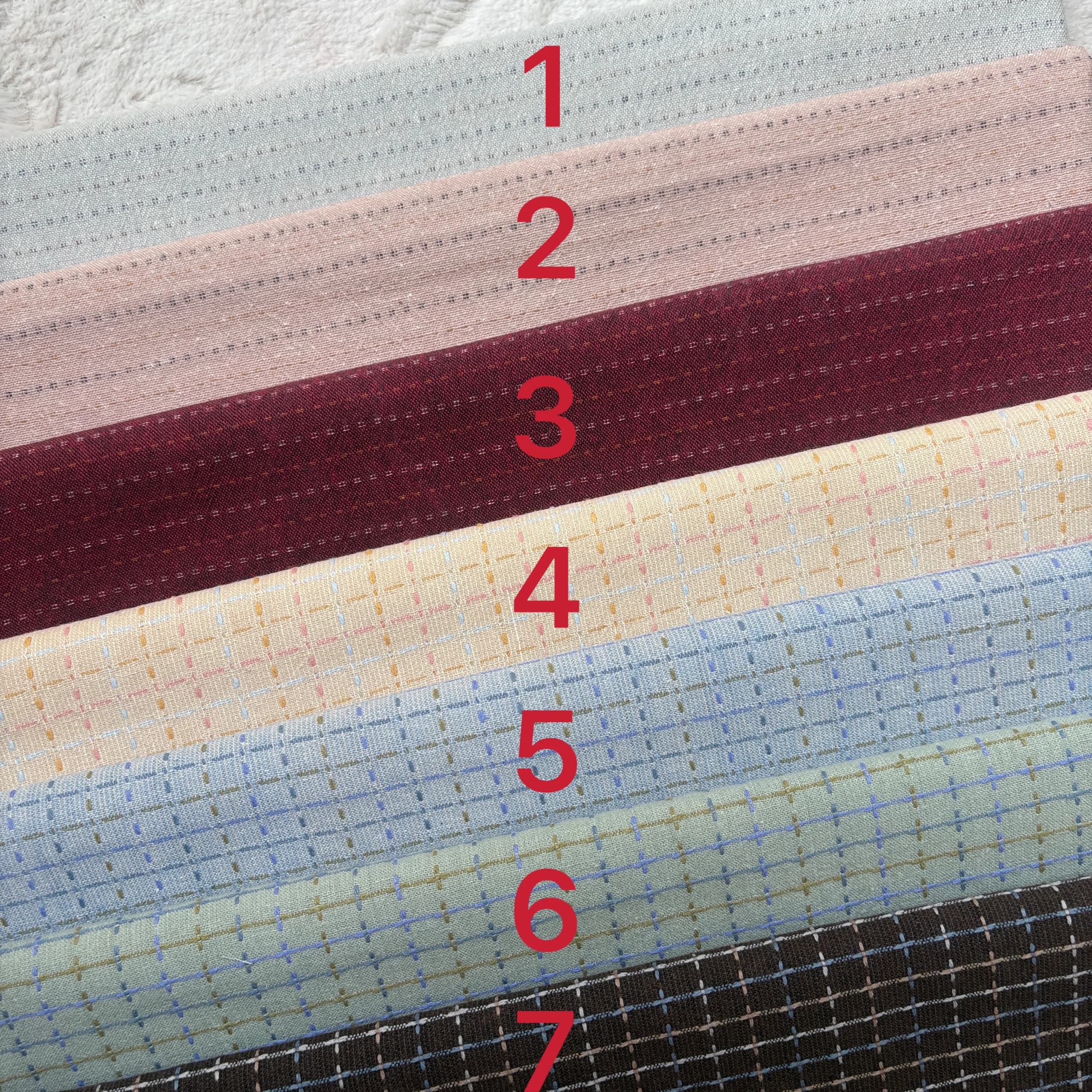 50*140cm Grid Cute Japanese Yarn Dyed Cotton Fabric，Handmade Quilting Purse patchwork Fabric ,Sewing Bag Doll Craft Material