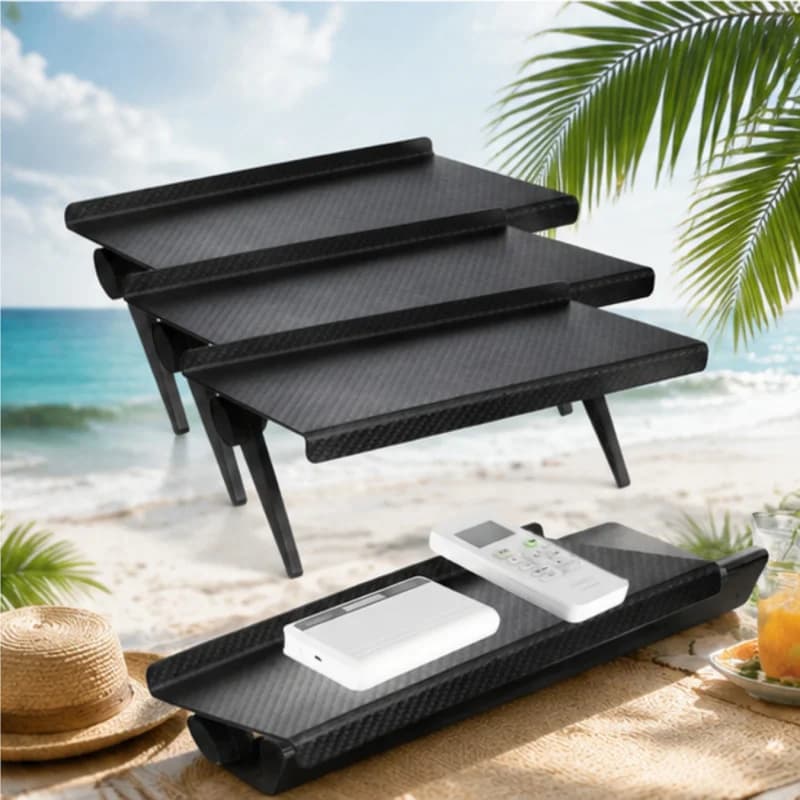 3PCS Space-saving Monitor Shelf, Adjustable TV Top Organizer Rack, Sturdy Holder for Router, Decorations and Daily Supplies