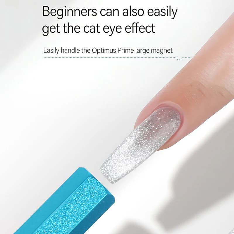 Bastoncino magnetico a doppia testa per smalto gel, effetto occhio di gatto, design sfumato, strumenti per nail art e manicure