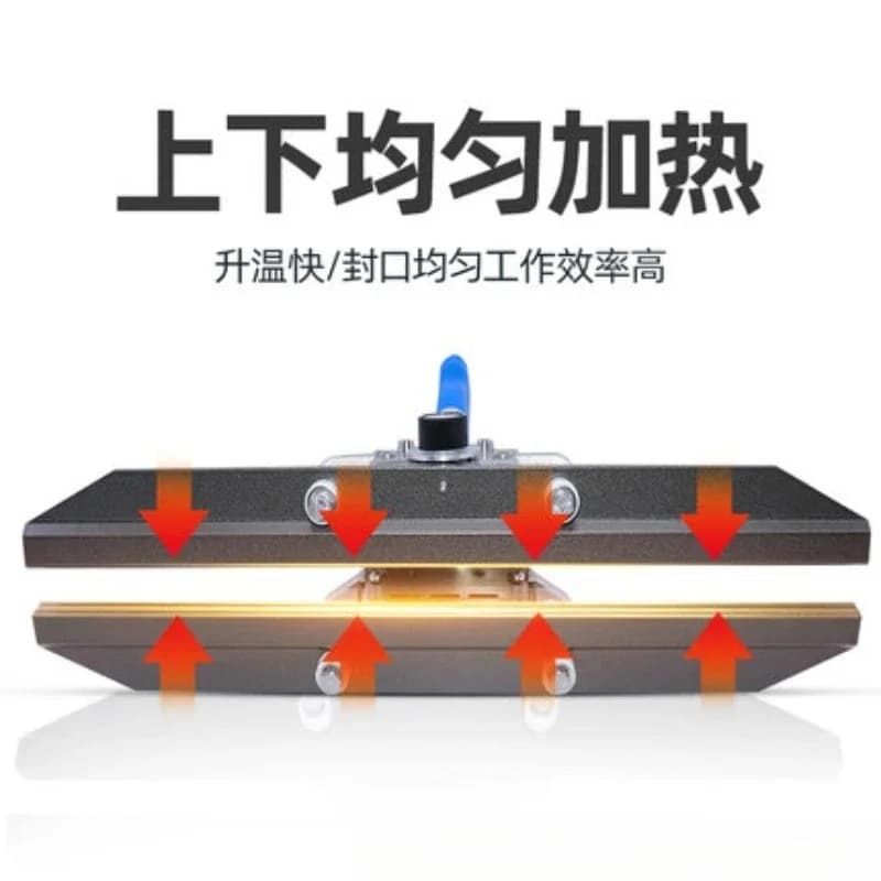 300 Hand Pulse Sealing Machine Thermal Impulse Sealer with Temp Control Manual Plastic Bag Sealer for Small Business