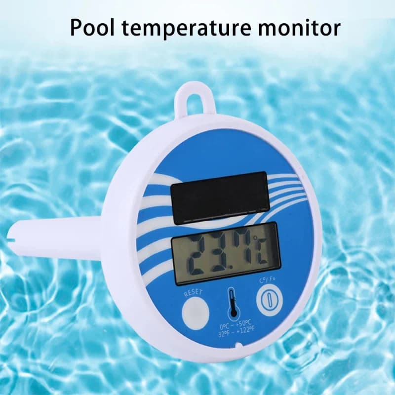 Nuovo termometro galleggiante per piscina senza fili Misuratore di misurazione della temperatura per stagni spa multifunzionali ad energia solare